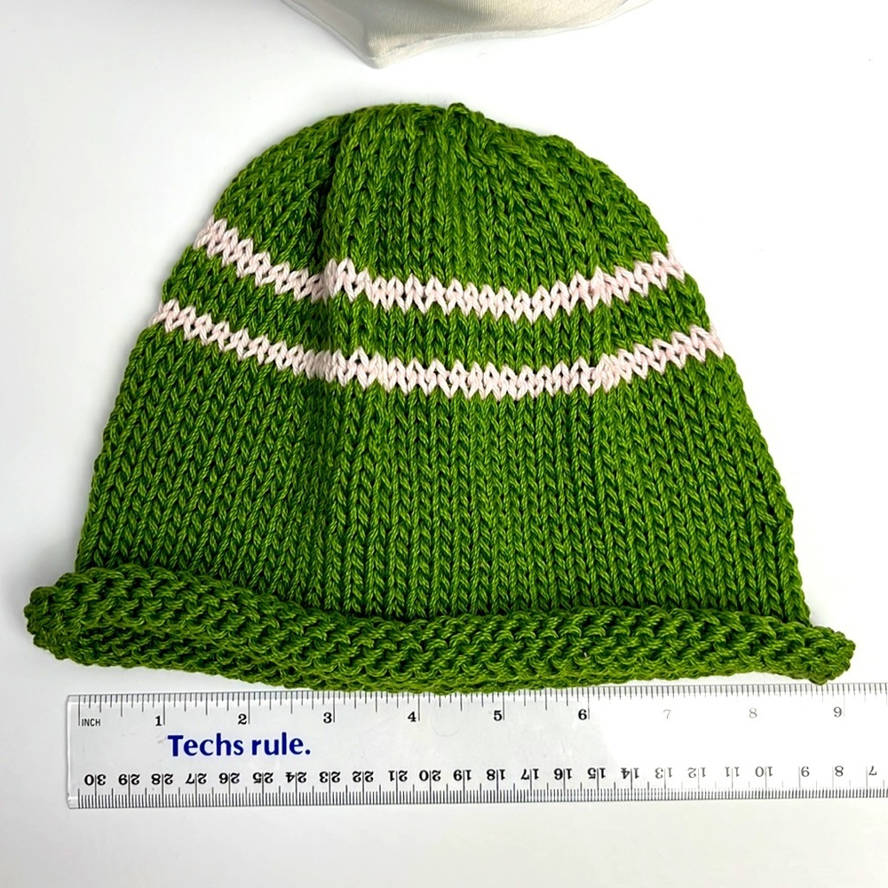 One of a kind gift. Lorraine hand knitted baby hats.  NEW. 1621